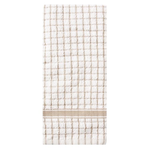 Classic Kitchen Towel, 16x26, Natural / Taupe Check